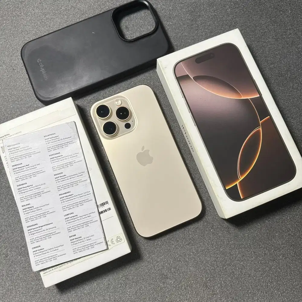 Iphone 16 pro 128 gb ibox desserti titanium garansi on