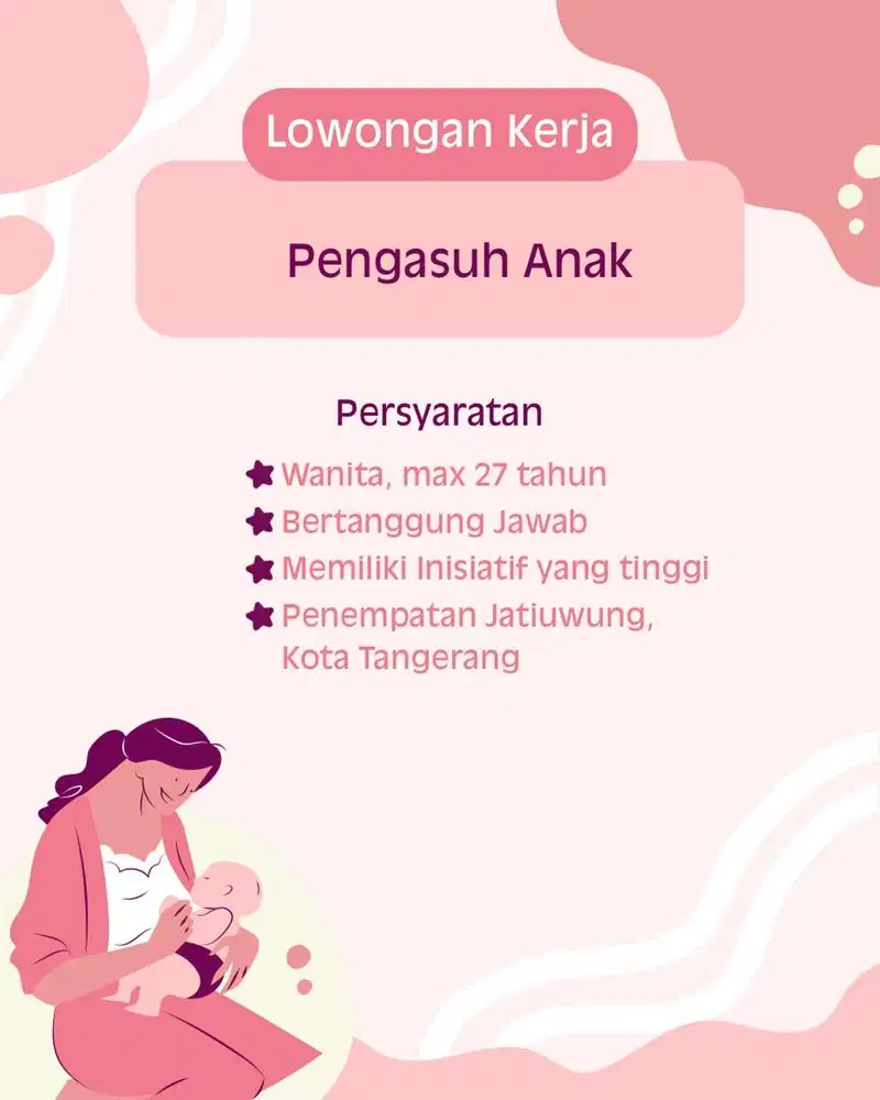 Pengasuh Anak umur 1 Tahun