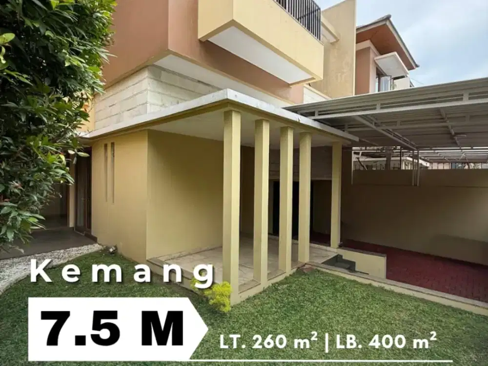 Jual Rumah Kemang Jakarta Selatan 4+1 BR 2 Lantai