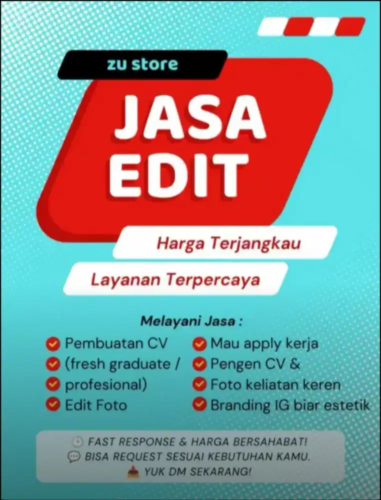 Jasa Pembuatan CV & Editing Foto