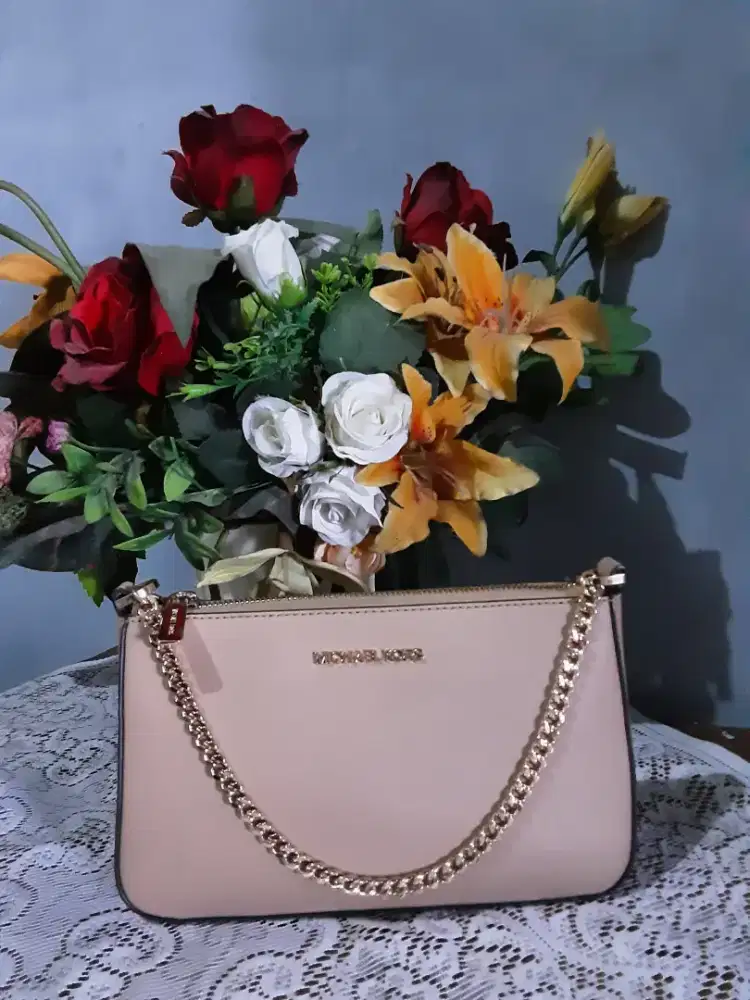 Michael Kors Jet Set Med Pouchette - Camel