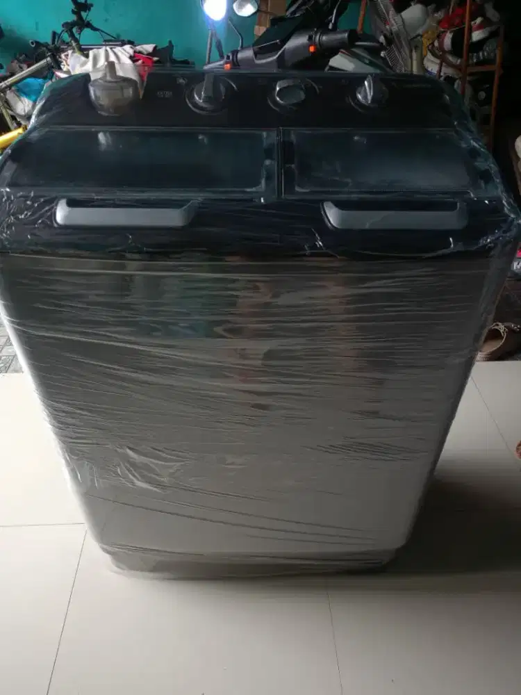 Mesin cuci 2 tabung merk sanken kapasitas jumbo mulusssss