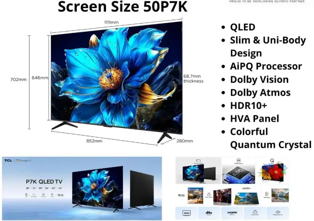 TCL 50 in Google TV Promo Diskon Akhir Tahun & cicilan 0% di Atlanta