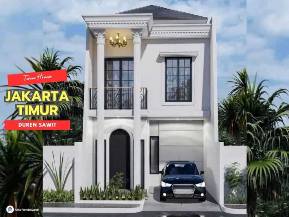 Dijual Rumah Duren Sawit Jakarta Timur Gaya Eropa, dekat TOL, KRL Klender dan Busway