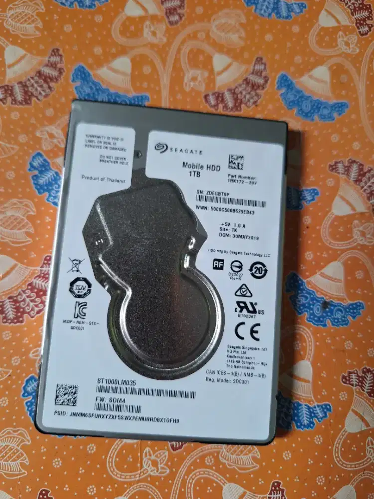 Bismillah dijual hardisk laptop slim 1terra sentinel 2% tes format ok