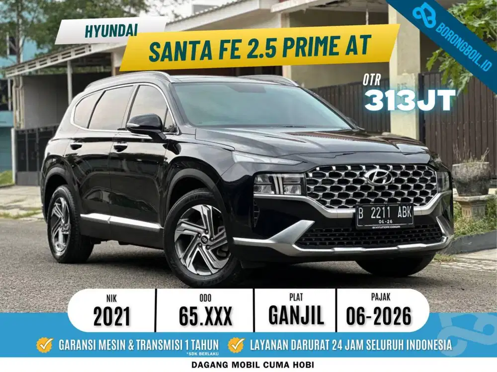 New Santa Fe 2.5 Prime AT 2022 Hitam Metalik