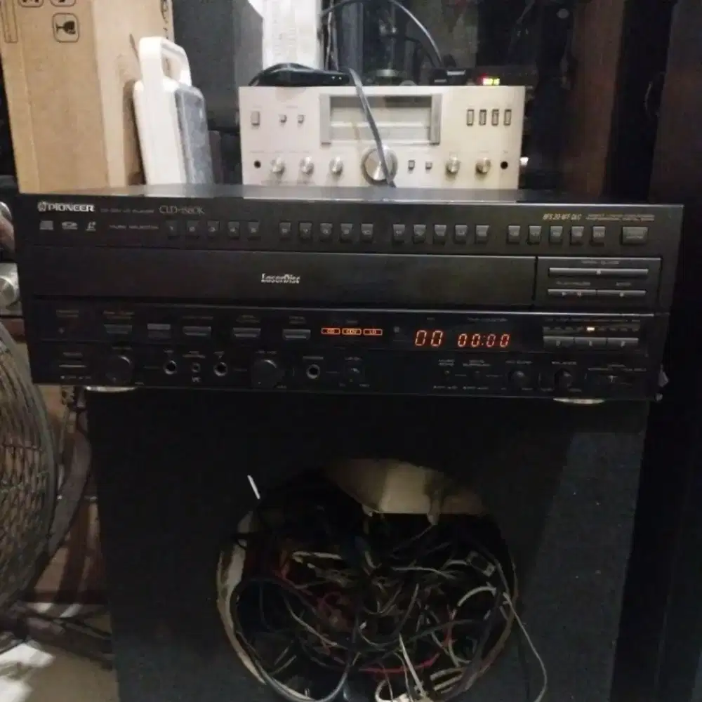 CD CDV id player Pioneer cld-1580k full original made in Japan