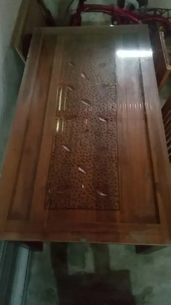 Meja makan jati asli