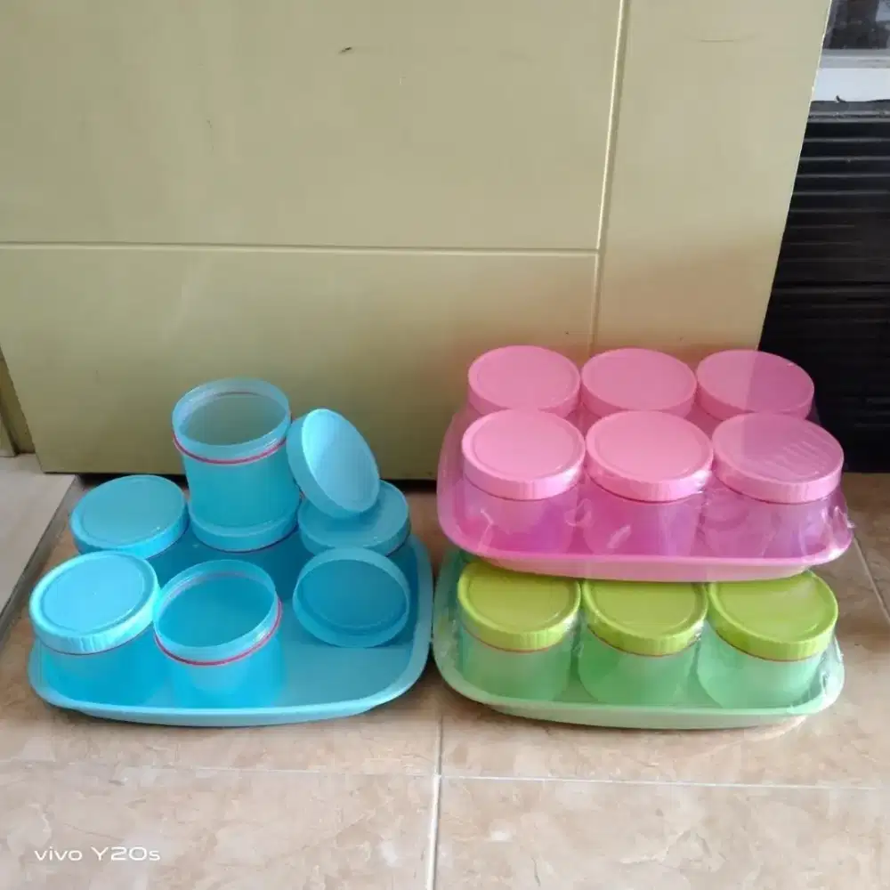 Toples Set Nampan Nato Warna Polos 7in1