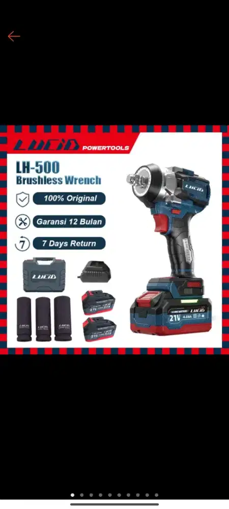 Impact wrench Lucid Lh-500 650nm