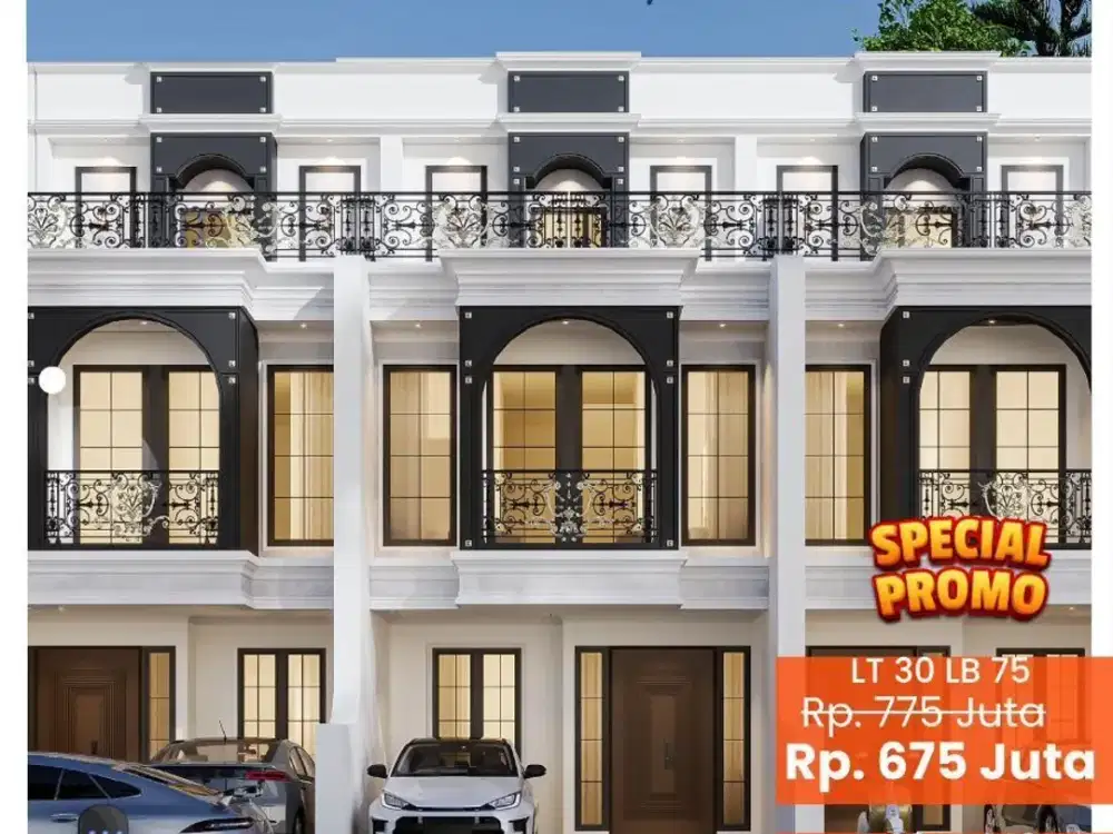 Rumah 2 Lantai + Rooftop SHM Bebas Banjir Strategis di Kebagusan