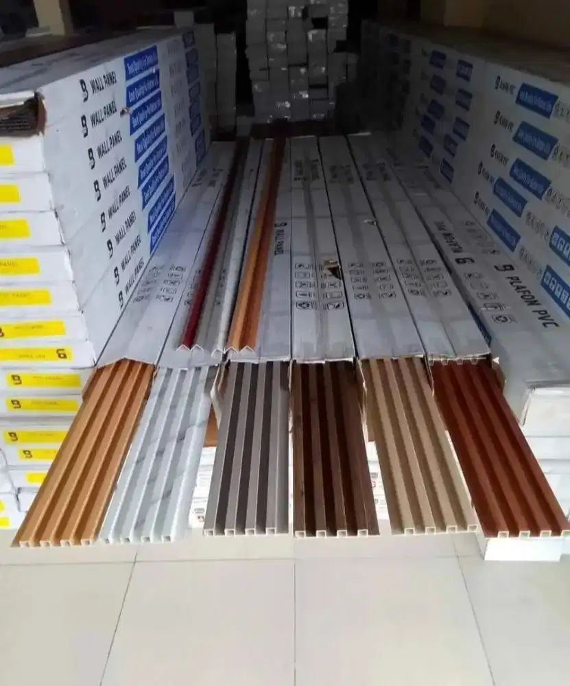 Wall panel pvc 16cm terpasang murah berkualitas