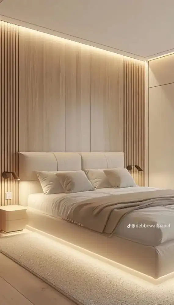 Wall panel wpc 30cm terpasang murah