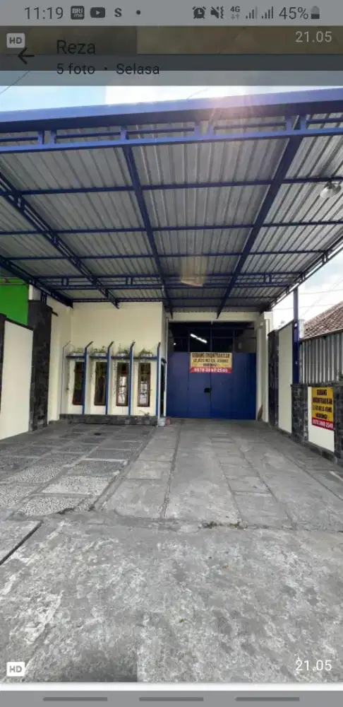 di sewakan Gudang & Kantor Jl.Imogiri Barat Km7,5