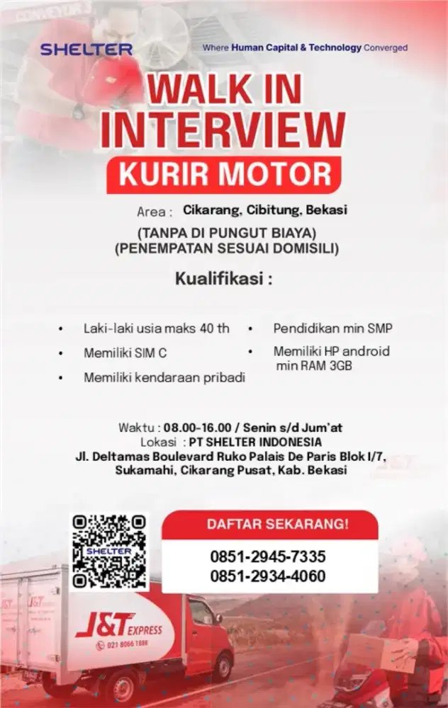 LOWONGAN KURIR MOTOR