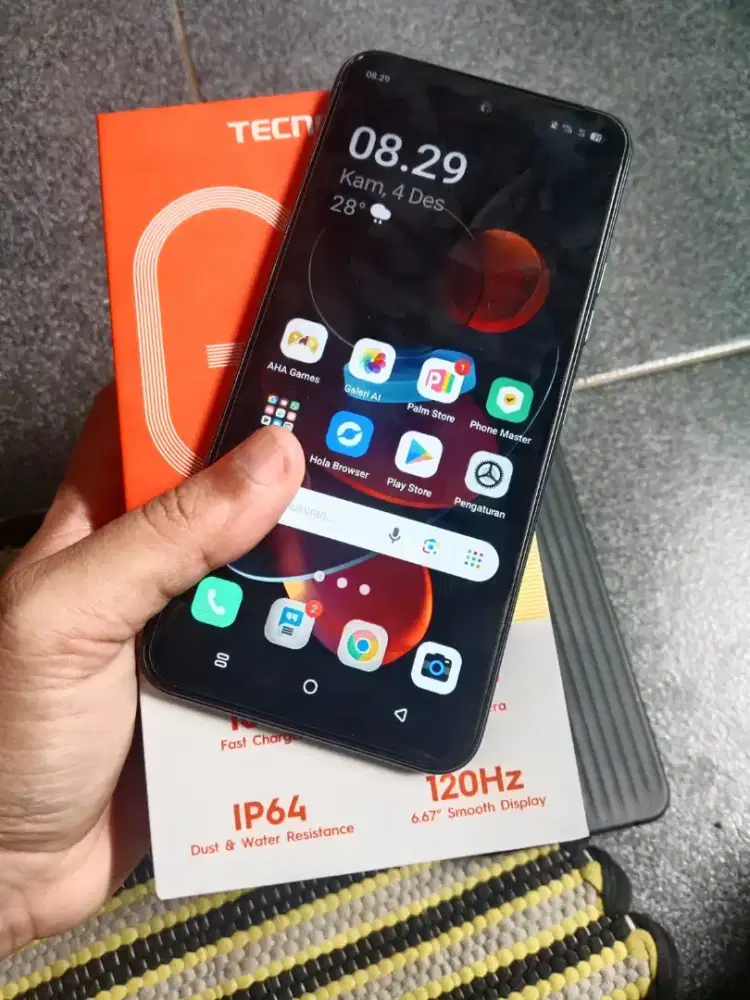 Techno spark go 2 ram 4+4/64 GB nominus mulus fullset garansi panjang