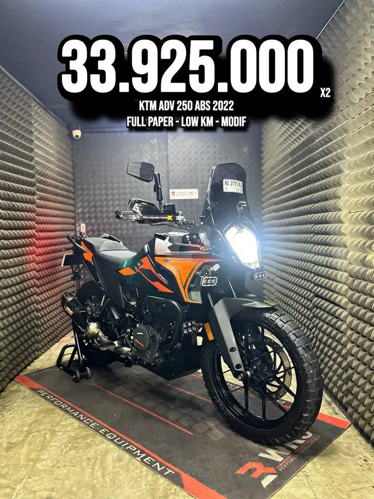 KTM ADV OR KTM ADVENTURE 250 ABS 2022 LOW KM PAJAK ON MODIF RAWATAN