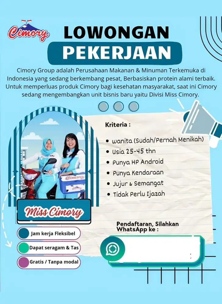 Lowongan Kerja Miss Cimory