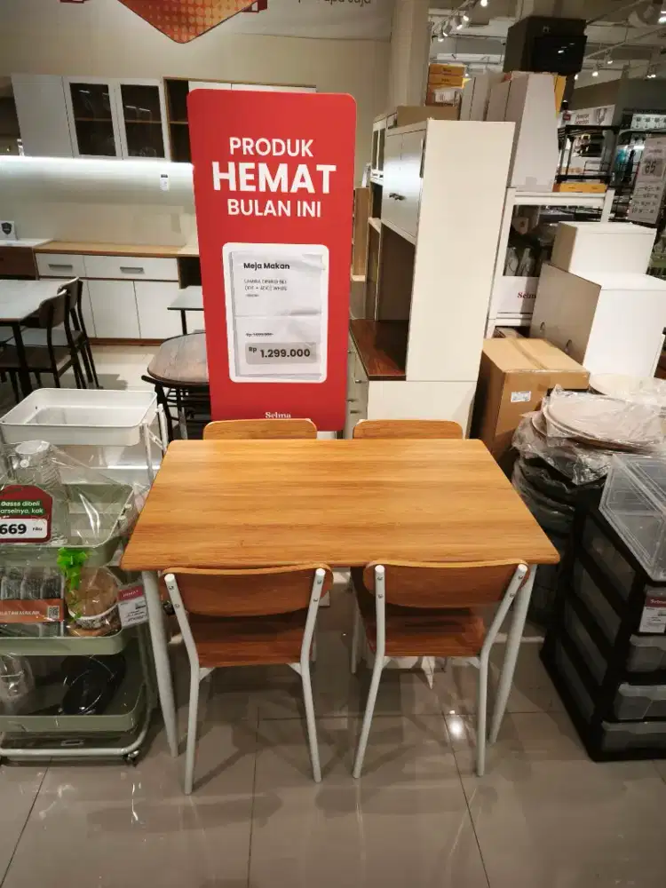 Meja Makan Set Baru Murah