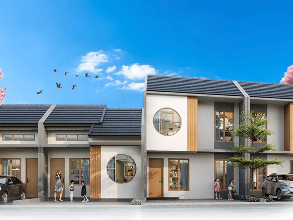 Rumah Minimalis Fungsional bergaya Jepang Dekat RSUD Oto Iskandar Dinata Cicilan mulai 2jt&#x27;an
