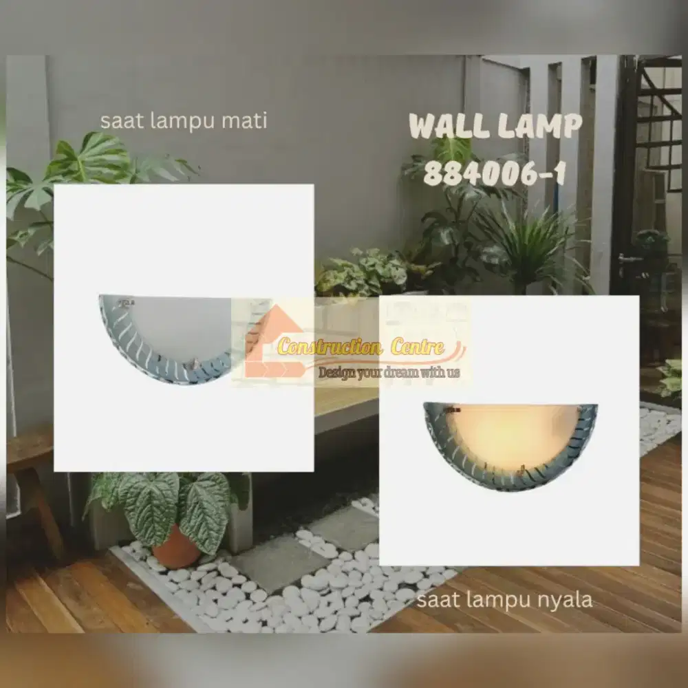 lampu dinding kaca