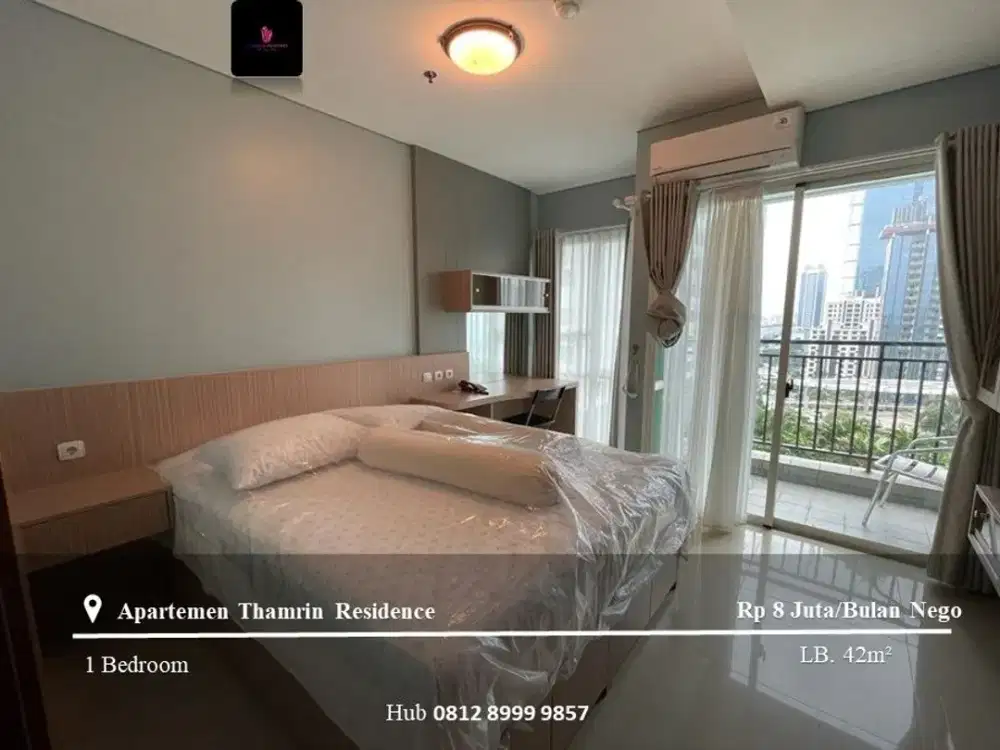 Disewakan Apartement Thamrin Residence Low Floor 1BR Fully Furnished