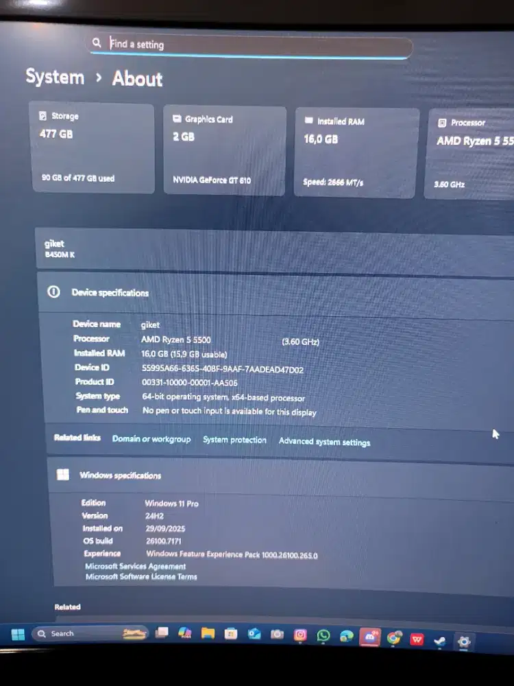 KOMPUTER bekas mid range