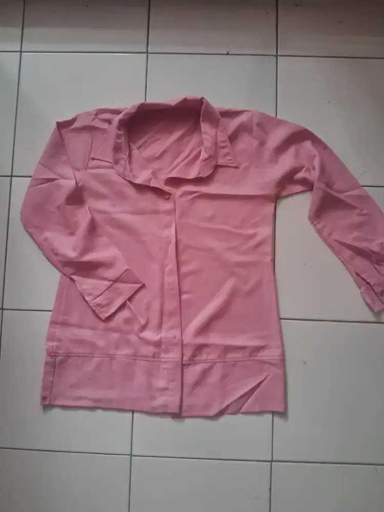 Baju Atasan wanita dusty pink