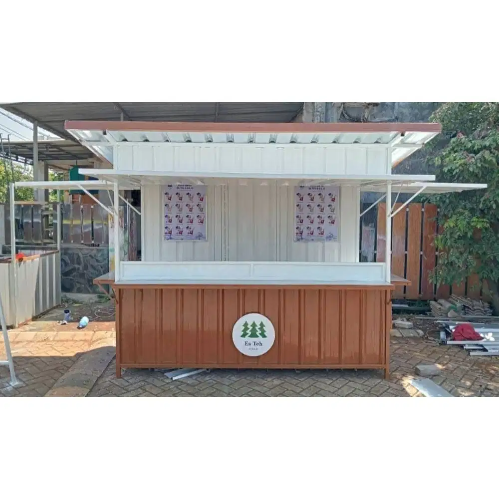 Booth Container murah Siap Usaha – Full Custom Interior & Eksterior
