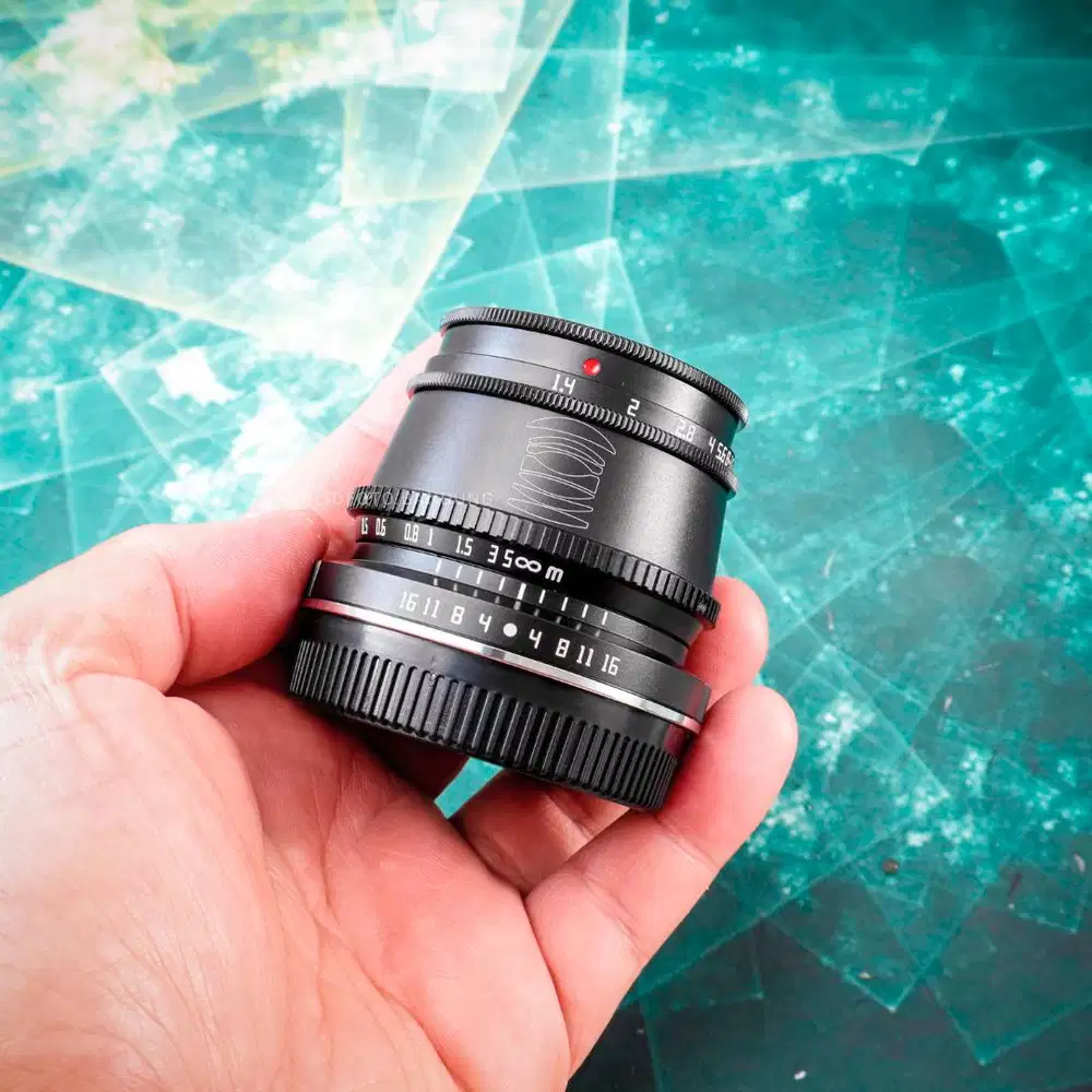 Lensa TTartisans 35mm f1.4 for M43 Lumix Olympus. Used. Mulus Sekali