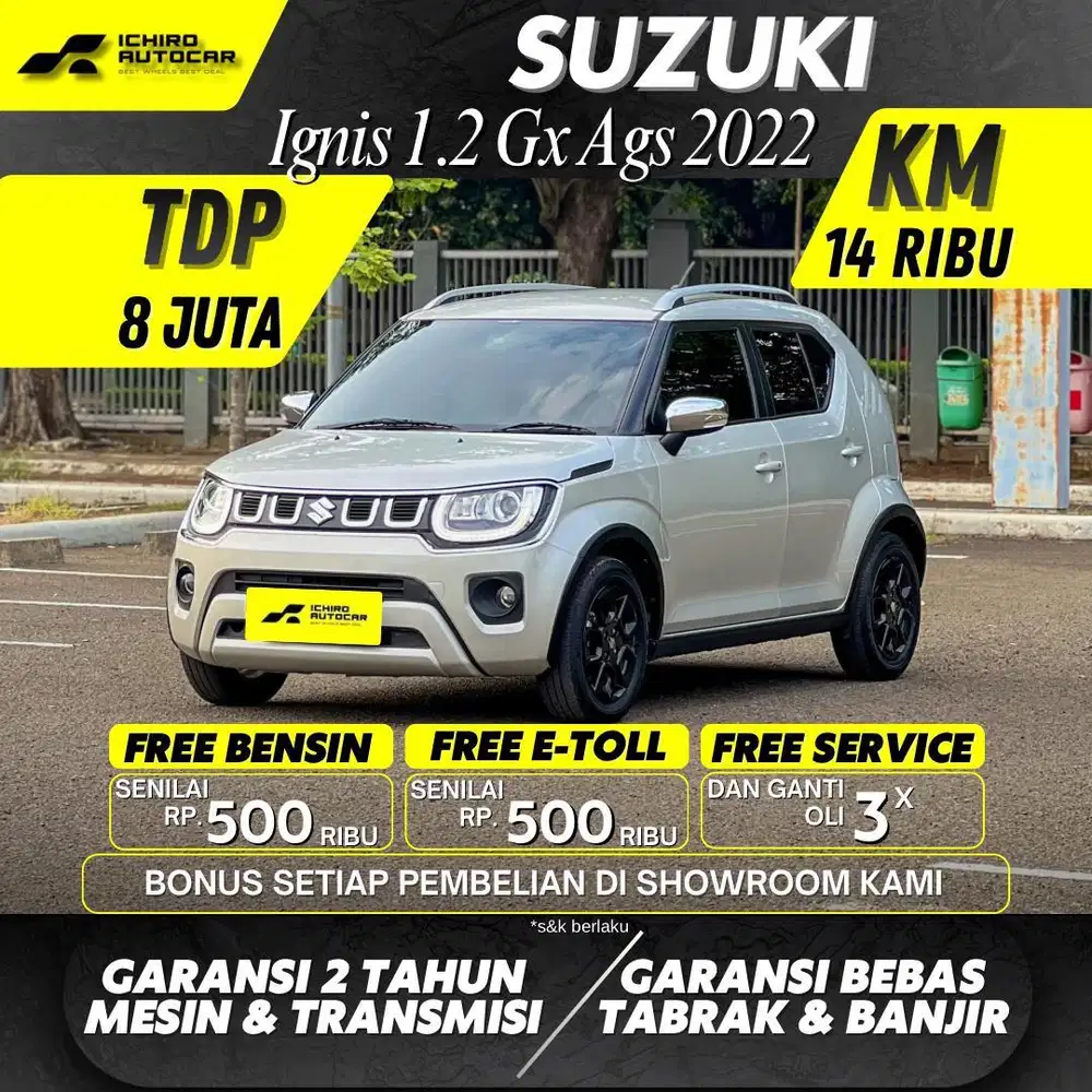 SUZUKI IGNIS GX AGS 2022 KM 15RB PAJAK 10.26 MOBIL ISTIMEWA