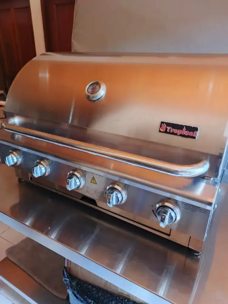 Portable tropical grill 5 burner
