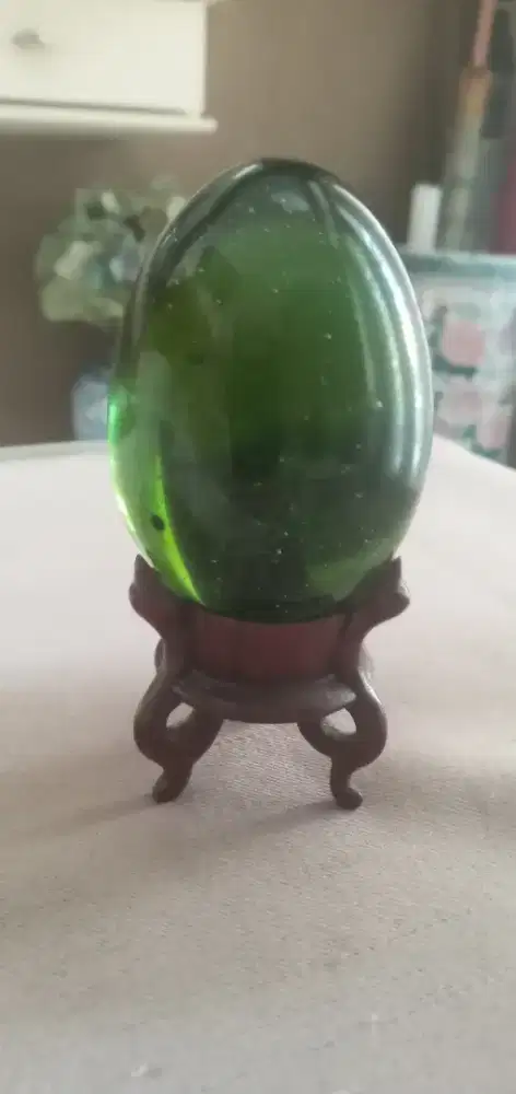 Pajangan vintage telur Blowing glass