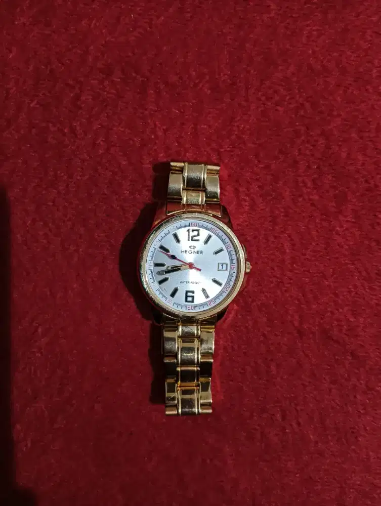 JAM TANGAN HEGNER Stainless Steel Tinggal Ganti Baterai
