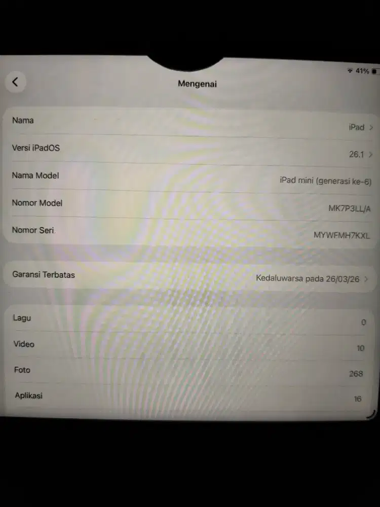 Ipad mini 6 64 gb wifi only grey