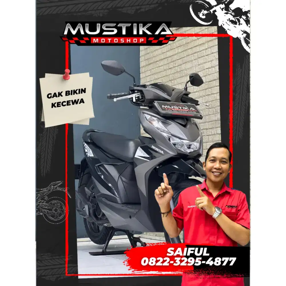 Perfect Condition!!Honda Beat 2024 N Kota Dp800rb Murah Mulus-Mustika