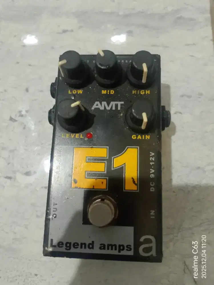 Efek gitar AMT E1(cabsim engl ampli)