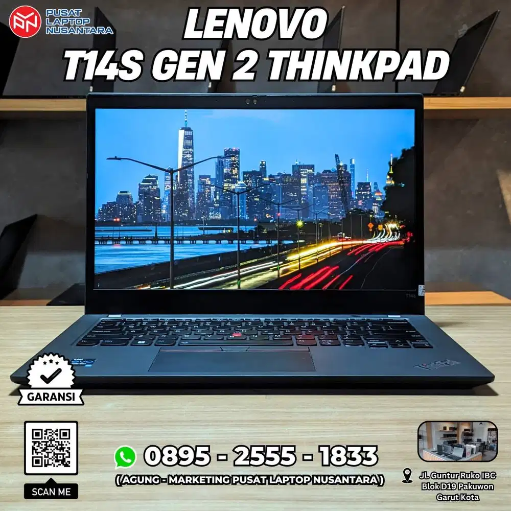 Lenovo T14s Gen 2 (Intel EVO) [Second ex Kantor] - Laptop Garut