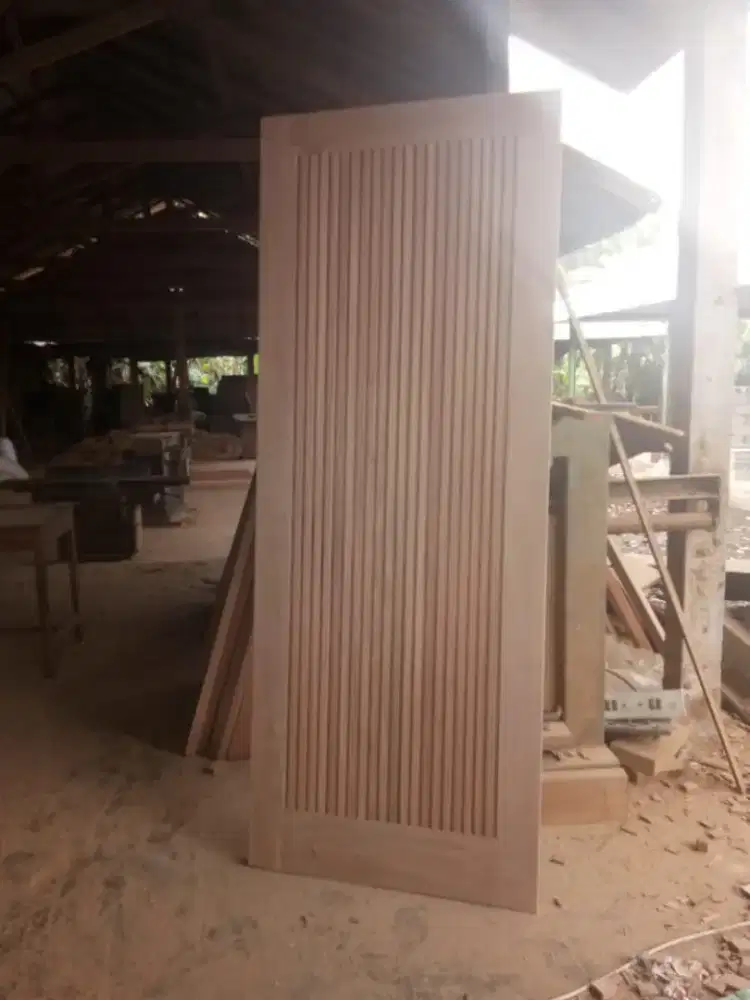 Jual daun pintu bahan kayu mahoni dan jati