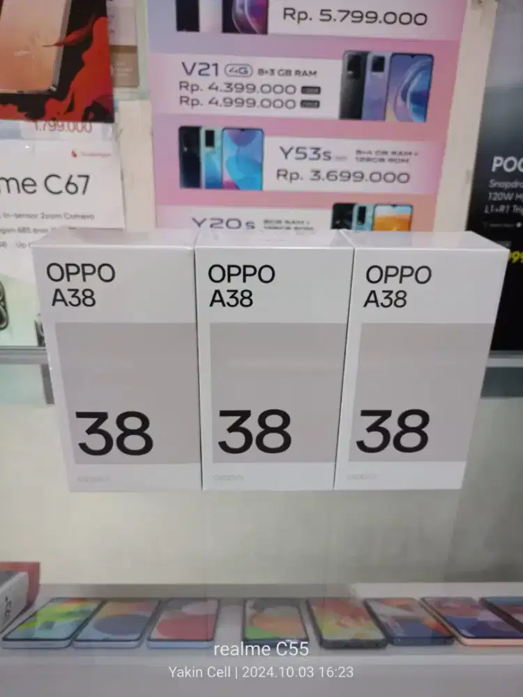 Oppo A38 4/128 GB Helio G85 Camera 50 MP Garansi Resmi