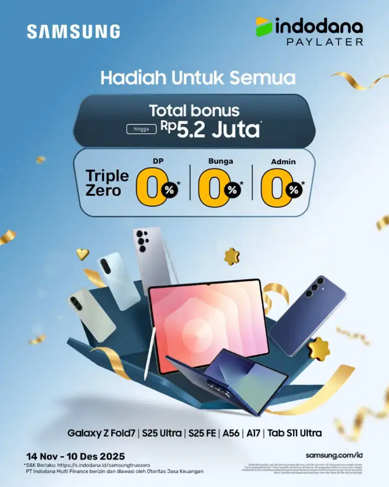 Cicilan HP Samsung Triple Zero