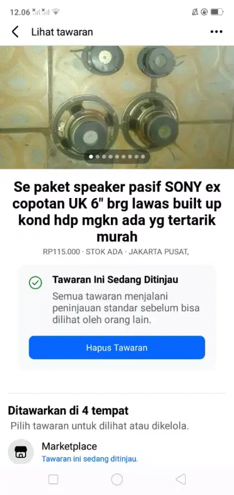 Se set speaker pasif SONY built up UK 6 kond hdp mgkn tertarik murah2