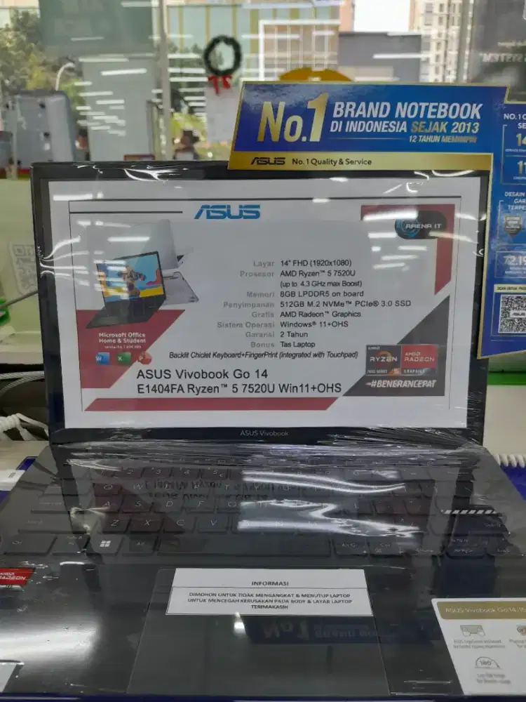 JUAL LAPTOP ASUS E1404FA-VIPS5851M 8/512 / ACER / HP / LENOVO / ADVAN