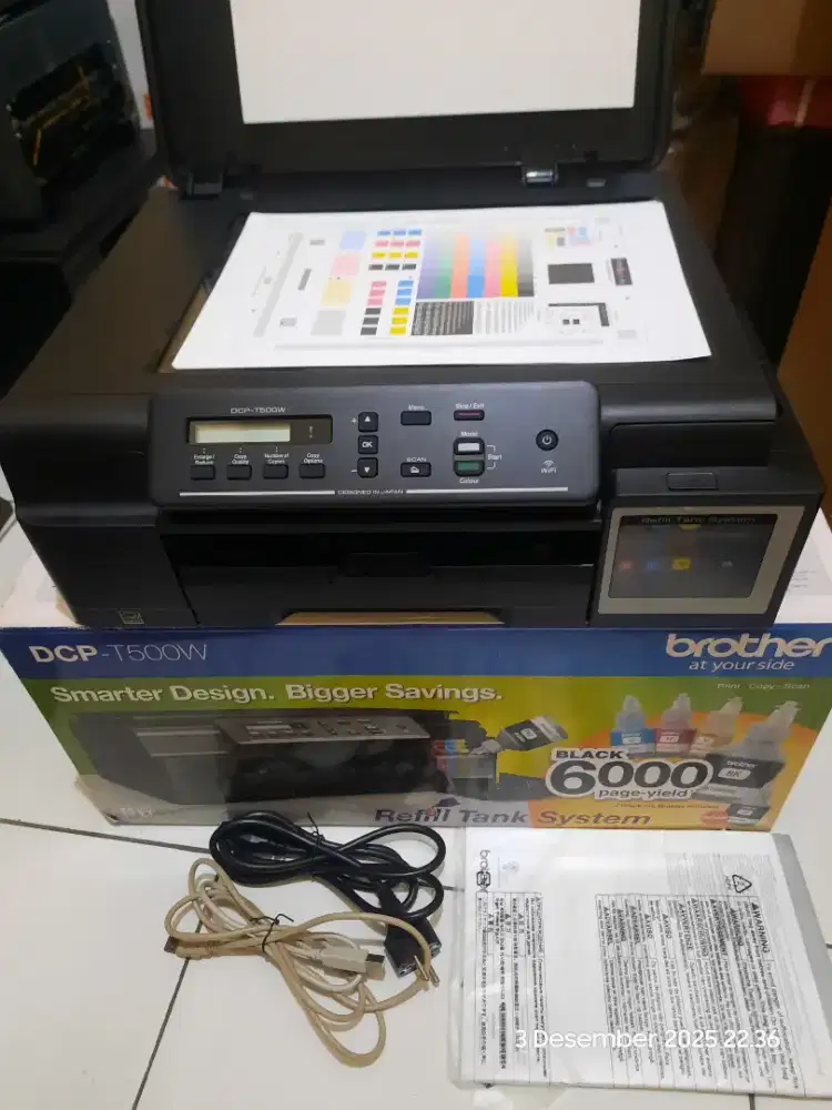 Printer Brother DCP-T500W COPY PRINT SCAN WIFI rasa baru