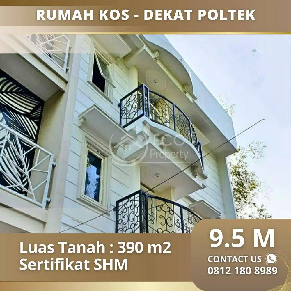 93 Kamar Kos Bangunan Baru Area Poltek Malang