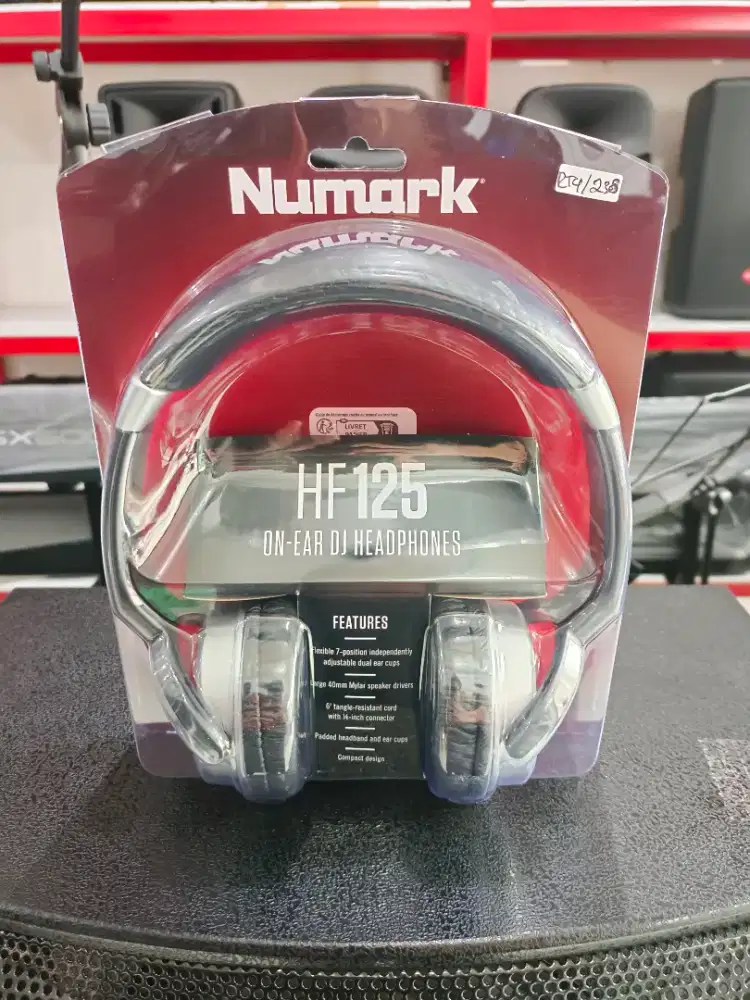 NUMARK HF-125 HEADPHONE DJ MONITOR DAN STUDIO