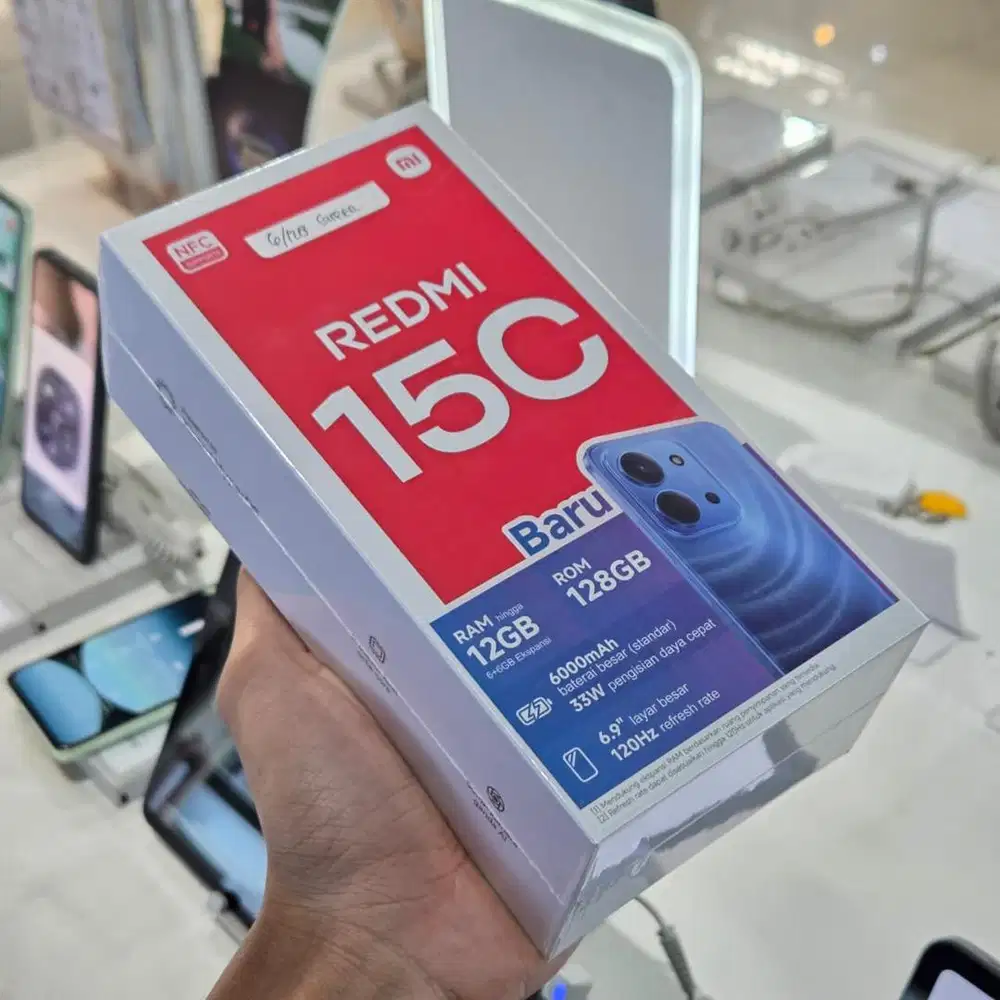 Redmi 15c 12/128 NFC Batrai 6000 mAH