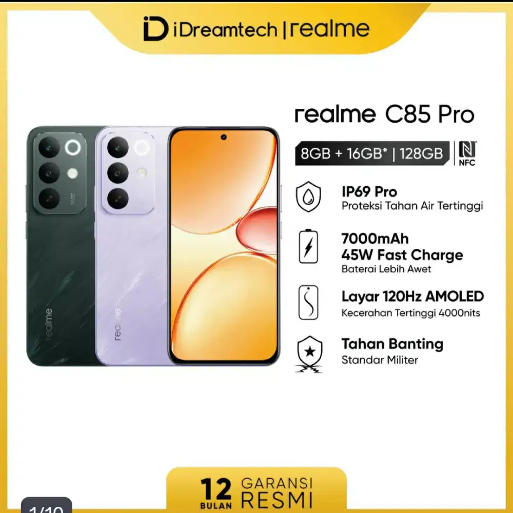 Realme c85 pro, baru, garansi resmi, promo