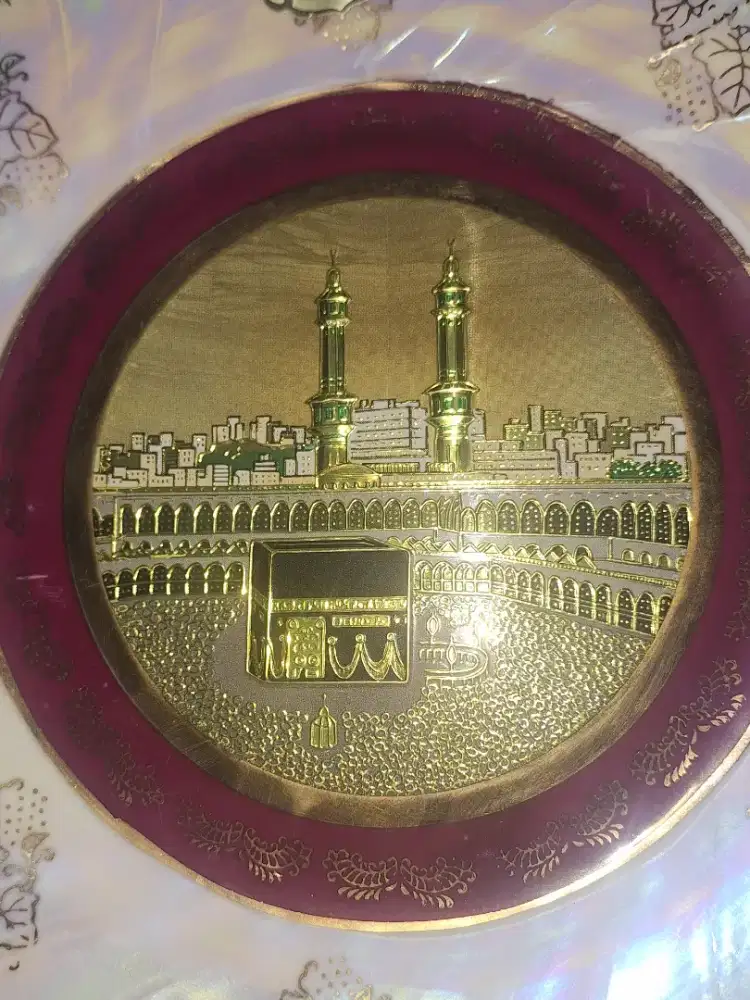 Piring Antik lapis Emas 24KT Gold  Chokin ART