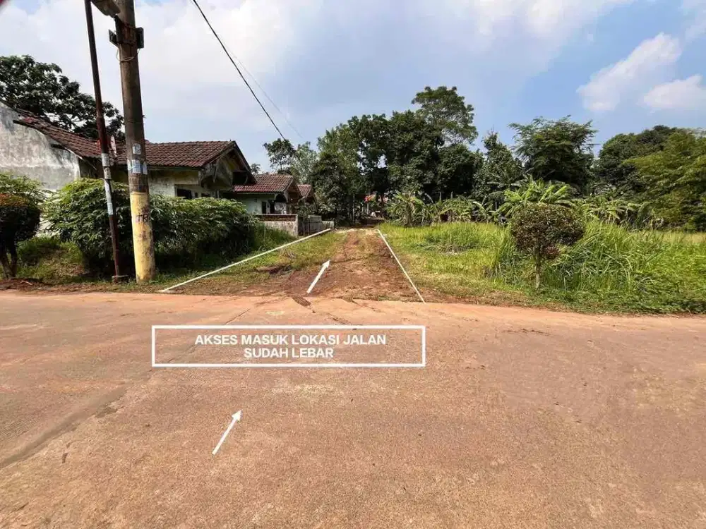 TANAH MURAH STRATEGIS DI CIBINONG GUNUNG SINDUR DEKAT PUSAT KOTA